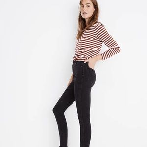 Madewell Black Hi Rise High Waist Skinny Jeans size 27